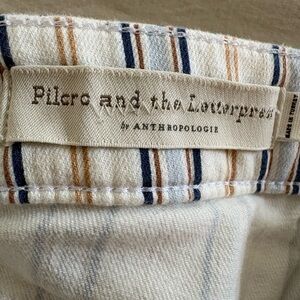 Pilcro and the Letterpress by Anthropologie Striped Top - Cream, Navy, Rust